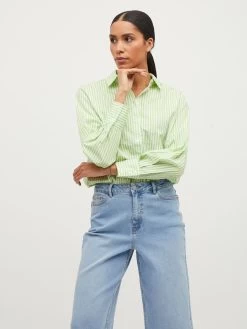 Vila Overhemden Blouse Nicoline Dames Limoen -Vila 3e0d2fdca44862afeeb899e7bdb16b97