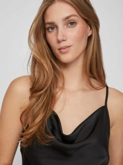 Spaghetti Tops Top Dames Zwart -Vila 3e899a8ebac6ca4ef8b1f3cfd1eaf301
