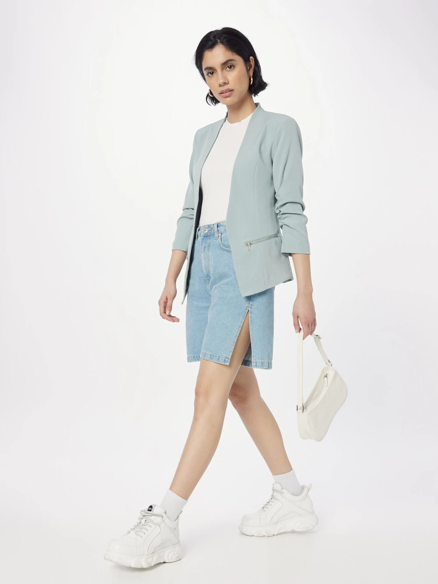 Vila Klassieke Blazers Blazers Joy Dames Pastelgroen 4 Vila Klassieke Blazers Blazers Joy Dames Pastelgroen - Afbeelding 4