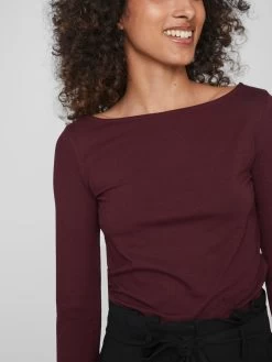 Vila Longsleeves Shirt EMILIE Dames Wijnrood 11 Vila Longsleeves Shirt EMILIE Dames Wijnrood -Vila 3fb167efe7fdb736a61d6398fc808ce4