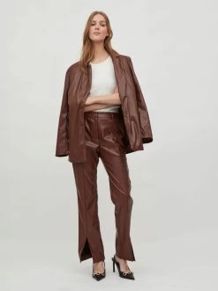 Vila Pantalons Bootcut Broek Dames Bruin -Vila 3fee61440e58e3ffdf3249505f21d361