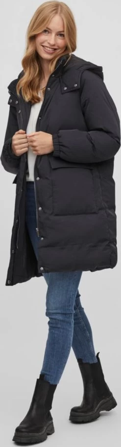 Wintermantels Wintermantel Paia Dames Zwart -Vila 3ff24c715bc3533952d41444a7c9eea7