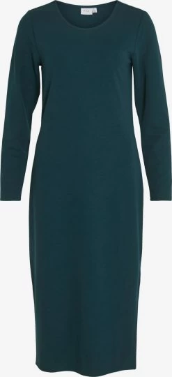 Vila Jerseyjurken Jurk ARMERONE Dames Donkergroen