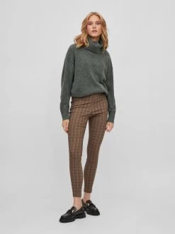 Vila Broeken Skinny Leggings Laura Lou Dames Bruin / Lichtbruin -Vila 40b9d9e94dedfaa12798d71fc38250f9