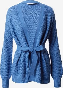 Vila Vesten Gebreid Vest Dames Blauw