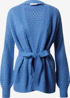 Vila Vesten Gebreid Vest Dames Blauw