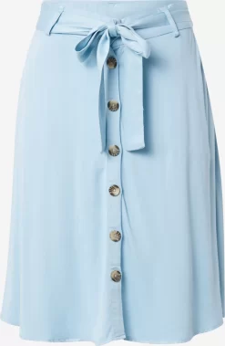 Vila Midi Rokken Rok Fanza Dames Lichtblauw