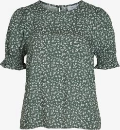 Vila Blouses Met Korte Mouw Blouse SUN Dames Donkergroen
