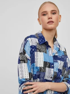 Vila Overhemden Blouse Dames Blauw / Wit 13 Vila Overhemden Blouse Dames Blauw / Wit -Vila 41694c7f04a107d709a6989c840ce187 scaled