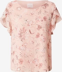 Vila Blouses Met Korte Mouw Blouse Dames Rosa