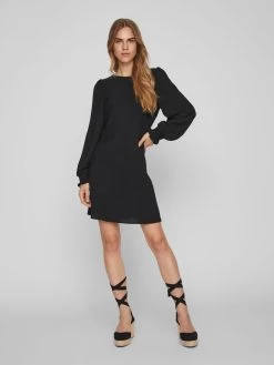Vila Mini Jurken Jurk Dames Zwart -Vila 41ae985094876ed2615c808cc1e28984