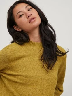 Vila Basic Truien Trui Dames Mosterd -Vila 41b39b9443d2ed59365e18416a45c3d5