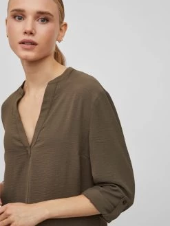 Vila Blouses Met Korte Mouw Blouse Dames Olijfgroen -Vila 4213332a5aab1ffc31c8d0f0c16420ce