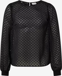 Vila Blouseshirts Blouse Partisan Dames Zwart