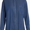 Vila Overhemden Blouse Bista Dames Donkerblauw