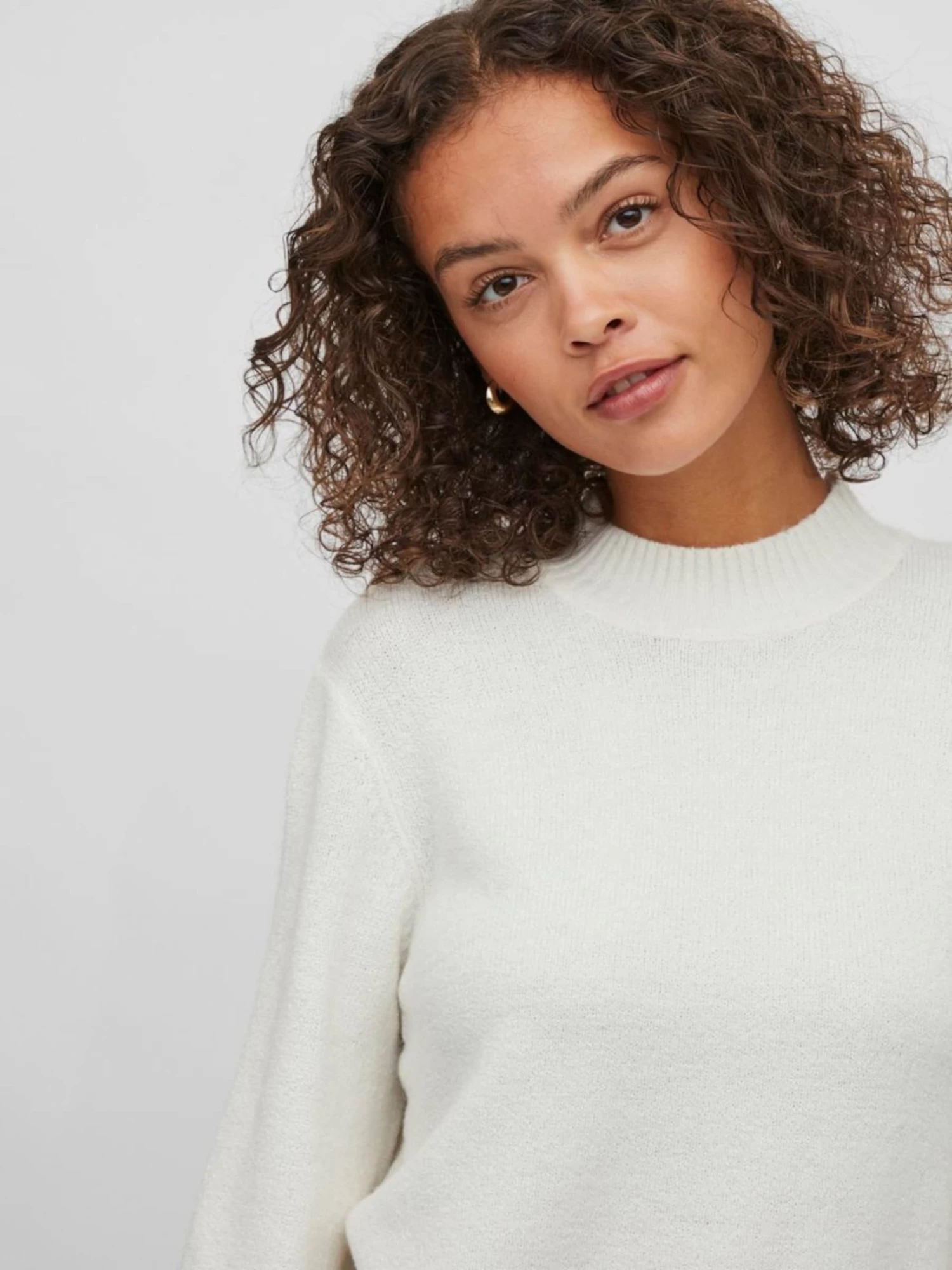 Vila Basic Truien Trui Dames Wit 6 Vila Basic Truien Trui Dames Wit - Afbeelding 6