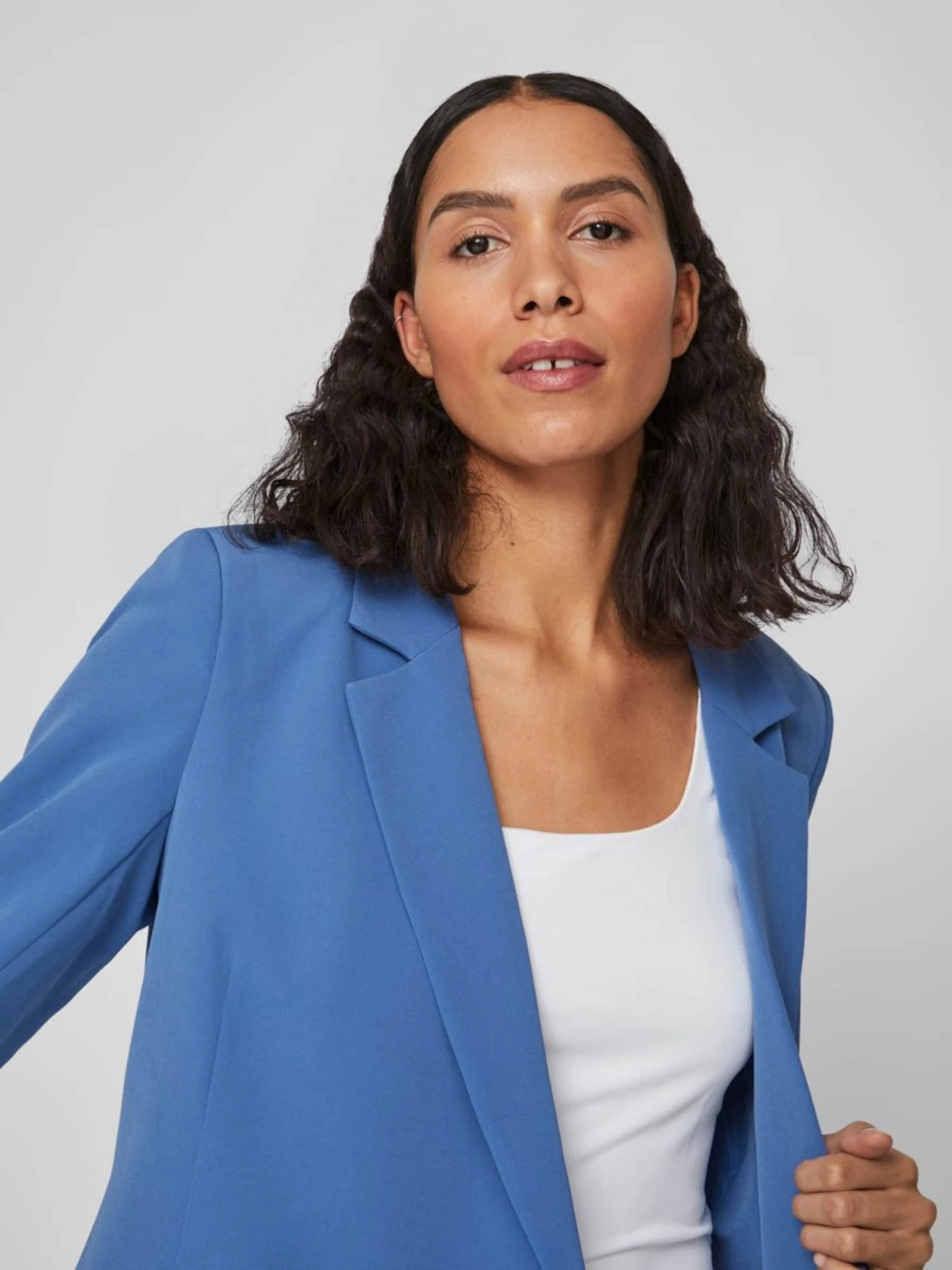 Vila Klassieke Blazers Blazers Gula Dames Smoky Blue 6 Vila Klassieke Blazers Blazers Gula Dames Smoky Blue - Afbeelding 6