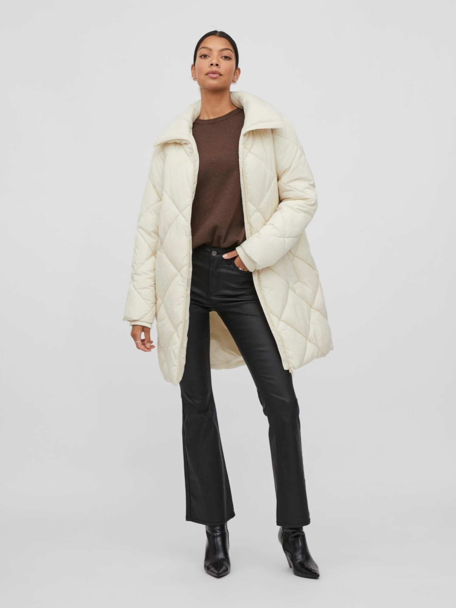 Vila Tussenmantels Tussenmantel Adaya Dames Crème 5 Vila Tussenmantels Tussenmantel Adaya Dames Crème - Afbeelding 5