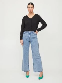 Vila Blouses & Tunieken Blouse Paya Dames Zwart -Vila 44cd9af699c0366bc85196e214c239a6