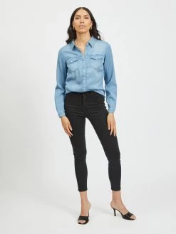 Vila Spijkerblouses Blouse Bista Dames Lichtblauw 8 Vila Spijkerblouses Blouse Bista Dames Lichtblauw -Vila 45270cf5fce6331cb2311e0b14108946