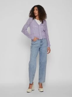 Vila Vesten Gebreid Vest JODIE Dames Lavendel -Vila 45310c5c547e80fb809acdc8b20fcb48