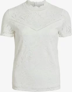 Vila Blouses Met Korte Mouw Blouse Stasia Dames Wit