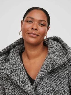 Korte Mantels Tussenmantel Dames Grijs Gemêleerd -Vila 45853371e71ecd6753ca949e10057a1d