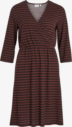 Vila Mini Jurken Jurk Dames Pastelrood / Zwart