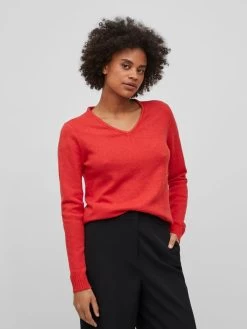 Vila Basic Truien Trui Dames Rood 8 Vila Basic Truien Trui Dames Rood -Vila 46e8cf63659c0d33e1b002da87b15fc6