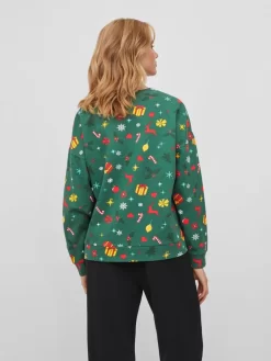 Vila Sweatshirts Sweatshirt Dames Groen -Vila 477523da7a038d0ef268c89ea2377ffd scaled