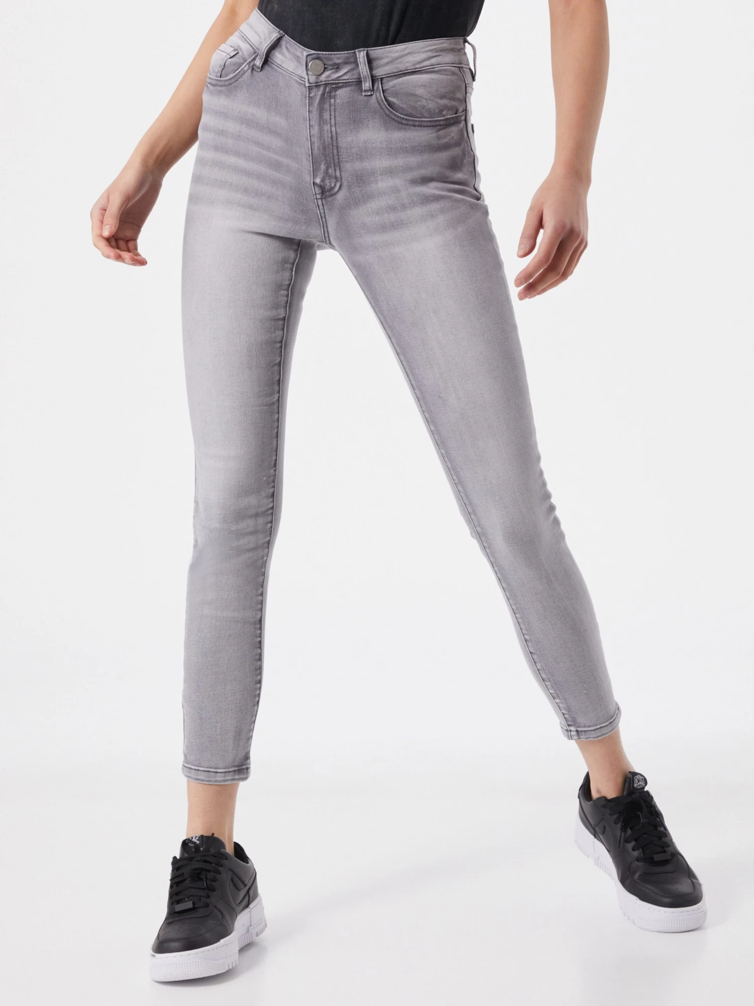Vila Jeans Skinny Jeans Viekko Dames Grijs 2 Vila Jeans Skinny Jeans Viekko Dames Grijs - Afbeelding 2