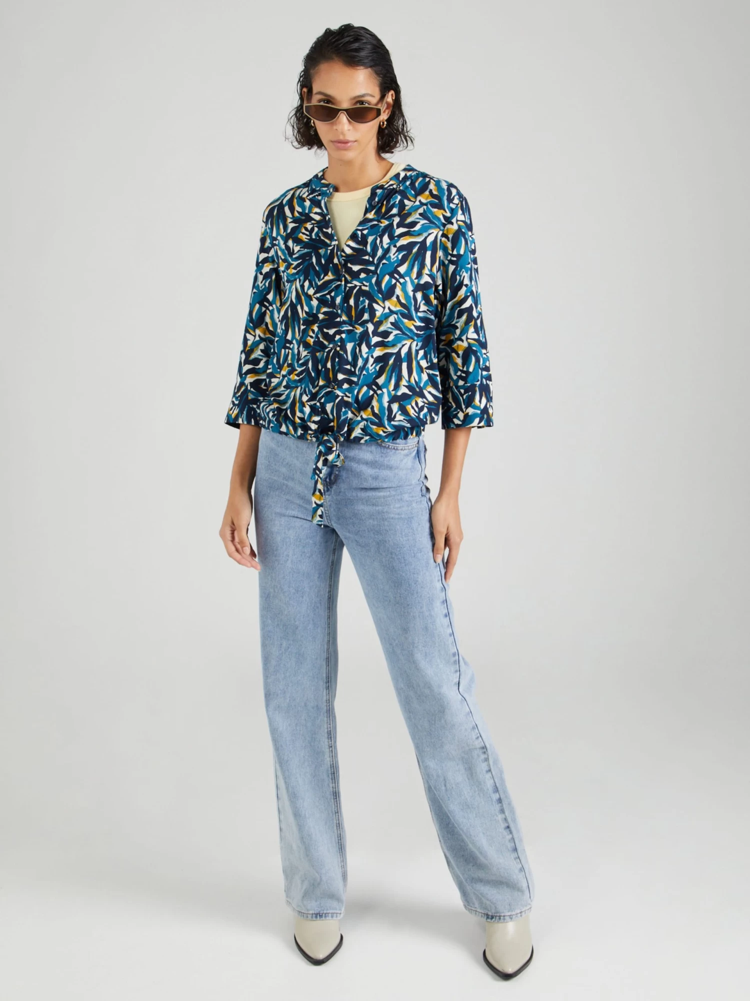 Vila Blouses Met Korte Mouw Blouse SAYA LEA Dames Blauw / Navy 5 Vila Blouses Met Korte Mouw Blouse SAYA LEA Dames Blauw / Navy - Afbeelding 5