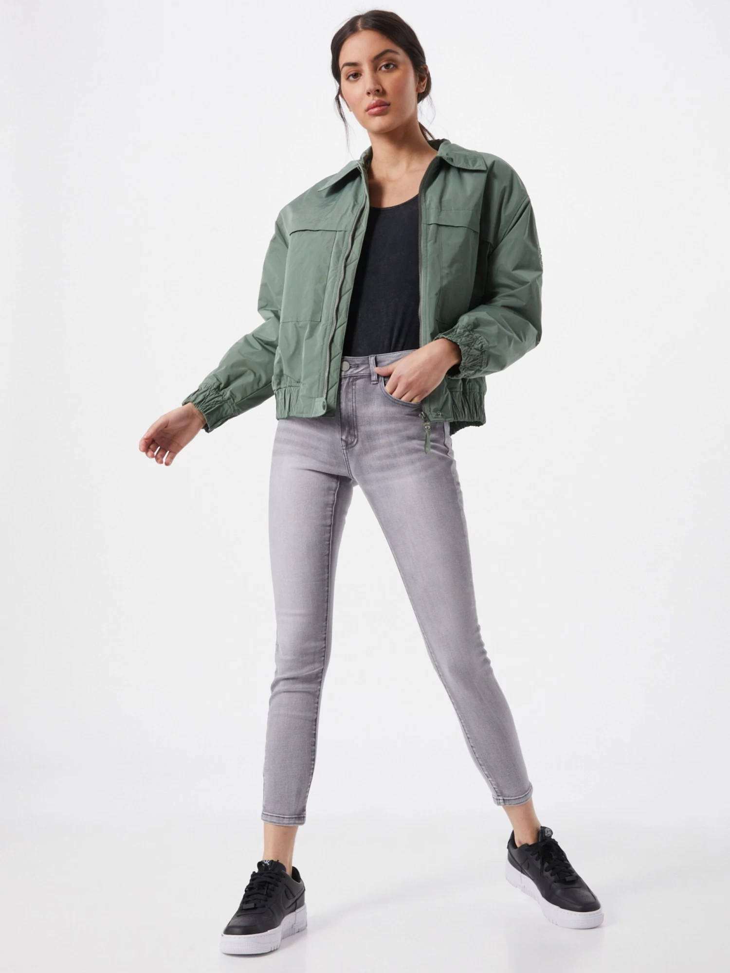 Vila Jeans Skinny Jeans Viekko Dames Grijs 4 Vila Jeans Skinny Jeans Viekko Dames Grijs - Afbeelding 4