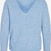Vila Fijngebreide Truien Trui Dames Blauw