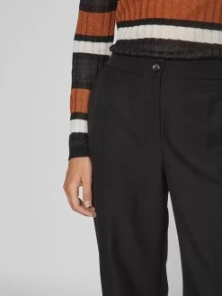 Vila Bandplooibroeken Wide Leg Bandplooibroek Winnie Dames Zwart -Vila 4b0db5706023e5807e9ab1ee3e634f74