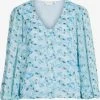 Vila Blouseshirts Blouse Dames Blauw / Navy / Lichtblauw