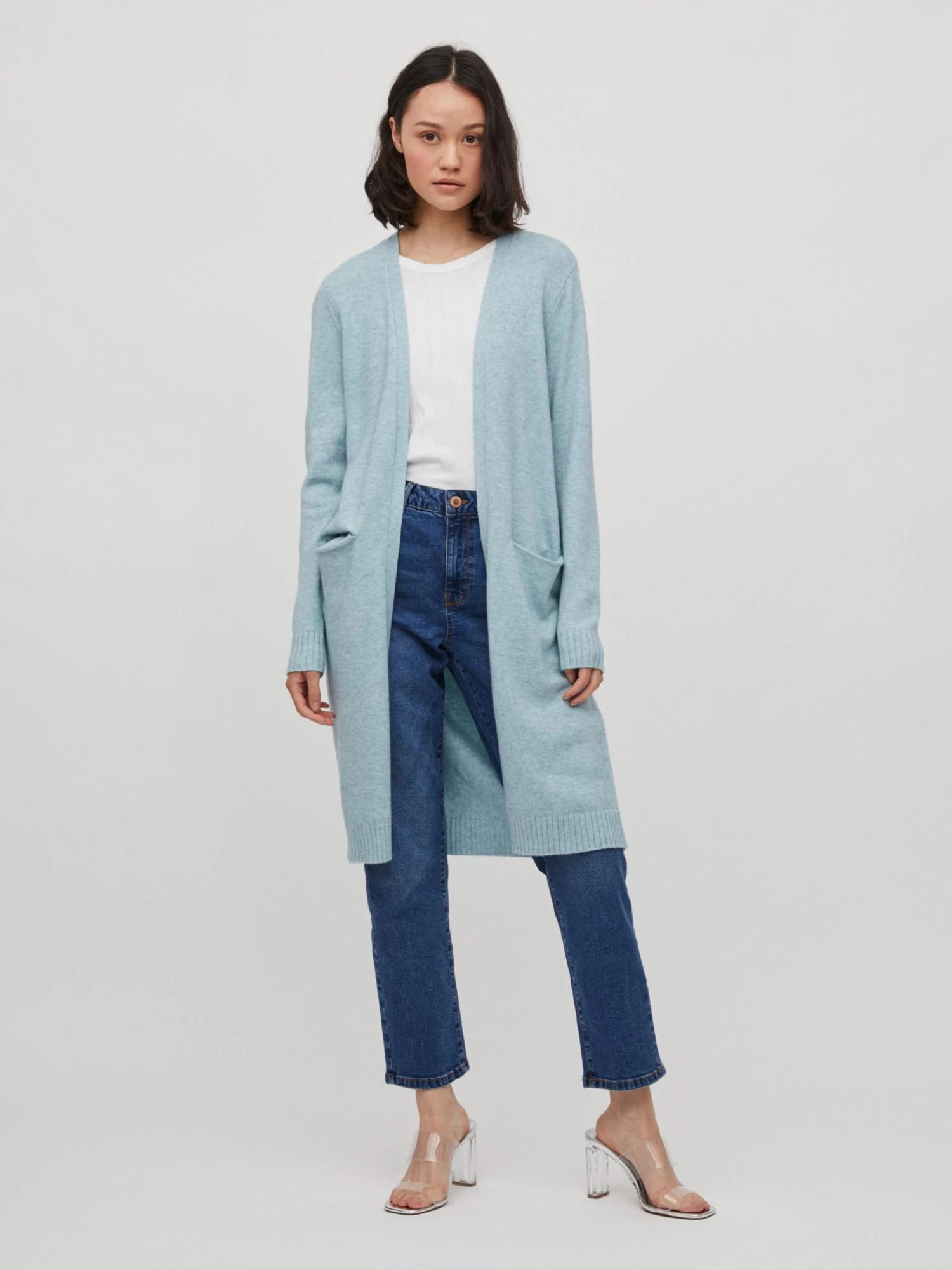 Vesten Gebreid Vest Ril Dames Lichtblauw 5 Vesten Gebreid Vest Ril Dames Lichtblauw - Afbeelding 5