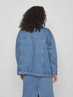 Vila Spijkerjasjes Tussenjas Dames Blauw -Vila 4bb7743299764228ee5a77ff8c3d228d scaled