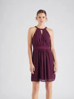 Vila Cocktailjurken Cocktailjurk RILLA Dames Wijnrood -Vila 4c4f4d2f618fa3f7759fc89f509fdec7