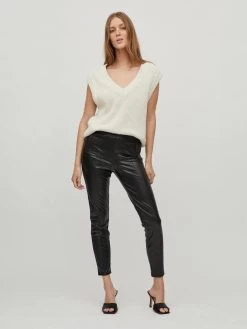 Vila Leren Broeken Slimfit Leggings Cordelia Dames Zwart 10 Vila Leren Broeken Slimfit Leggings Cordelia Dames Zwart -Vila 4c66c58bd44c9d22d61aa5fa90a50f75