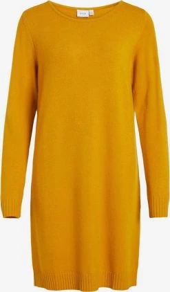Vila Gebreide Jurken Gebreide Jurk Dames Oranje