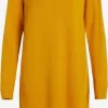 Vila Gebreide Jurken Gebreide Jurk Dames Oranje