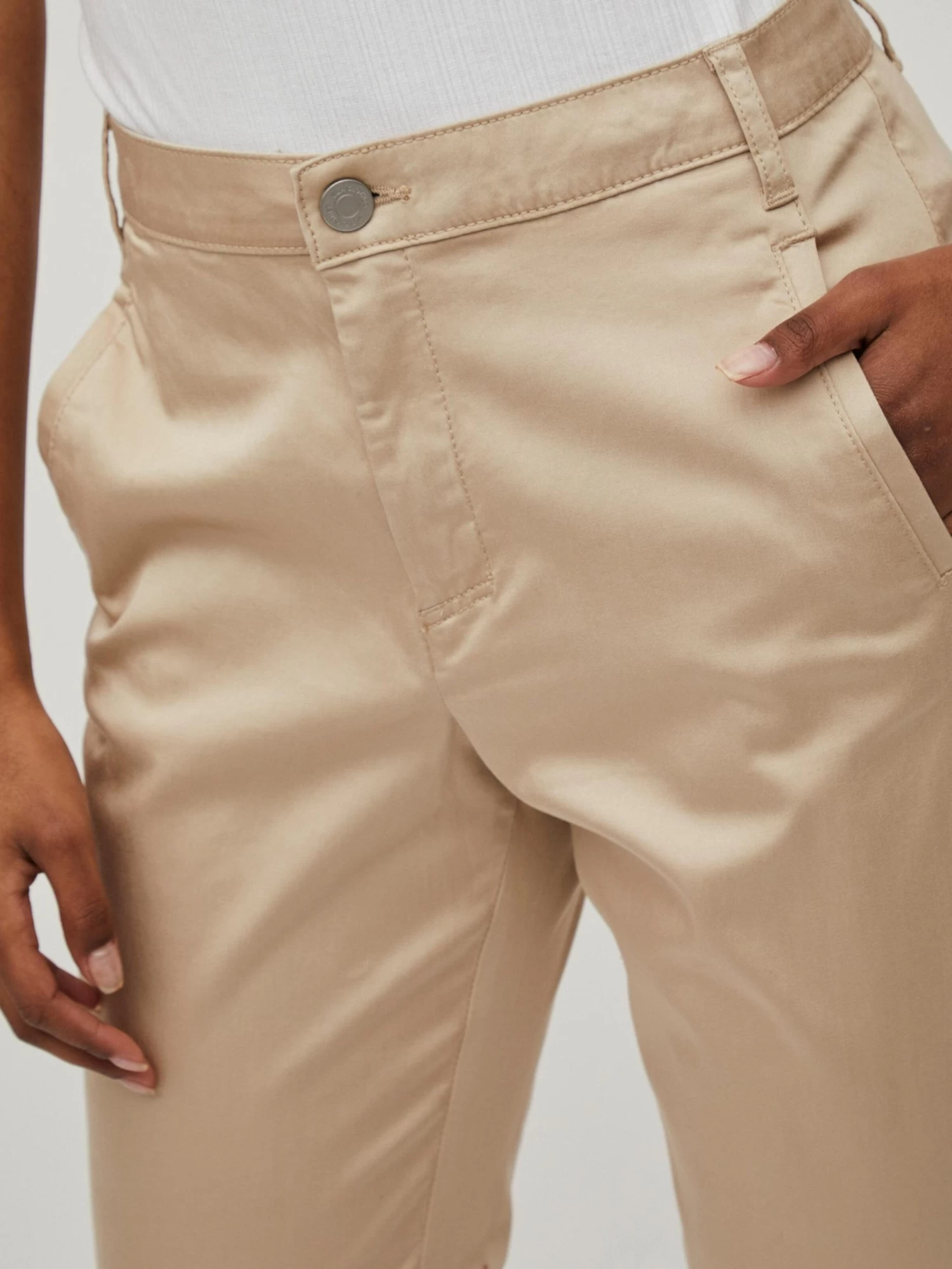 Vila Chinos Tapered Chino Dames Beige 6 Vila Chinos Tapered Chino Dames Beige - Afbeelding 6