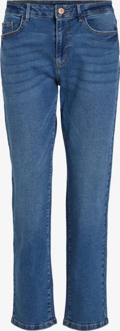Vila Straight Regular Jeans ALICE Dames Blauw