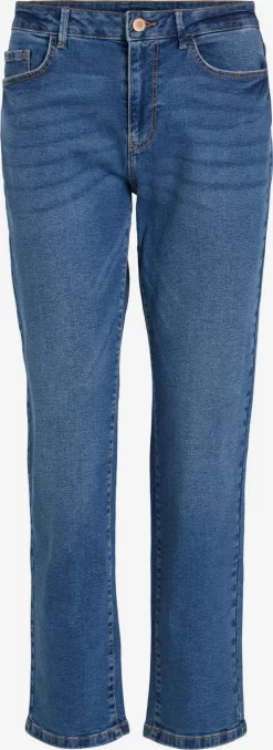 Vila Straight Regular Jeans ALICE Dames Blauw