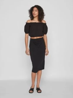 Vila Crop Tops Top Dames Zwart 11 Vila Crop Tops Top Dames Zwart -Vila 4d8502bda5605a131111357855b45490