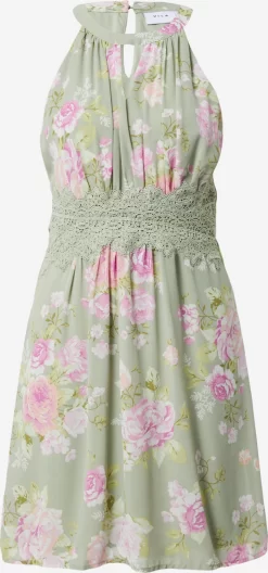 Vila Cocktailjurken Cocktailjurk Milina Dames Groen / Pastelgroen