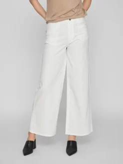 Vila Wide Leg Wide Leg Jeans Widey Dames Wit -Vila 4e24ea053cdd3f15733998f6d665df27 scaled