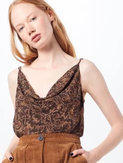 Vila Spaghetti Tops Top VILINAIASIASA SINGLET Dames Bruin -Vila 4edd4c9635eb04043668343d68bff3cf