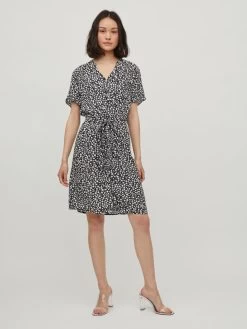 Vila Blousejurken Blousejurk Dames Zwart / Wit -Vila 4f31d8f1e9227d170b4d9b36b03a50e6